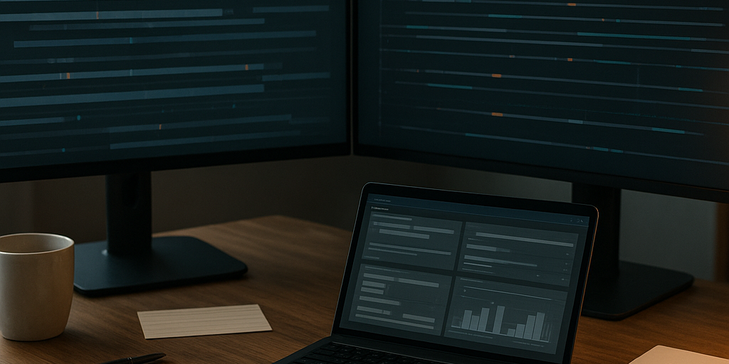 AI generovaná redakční ilustrace k článku: AWS učí kódovací agenty testovat inferenci